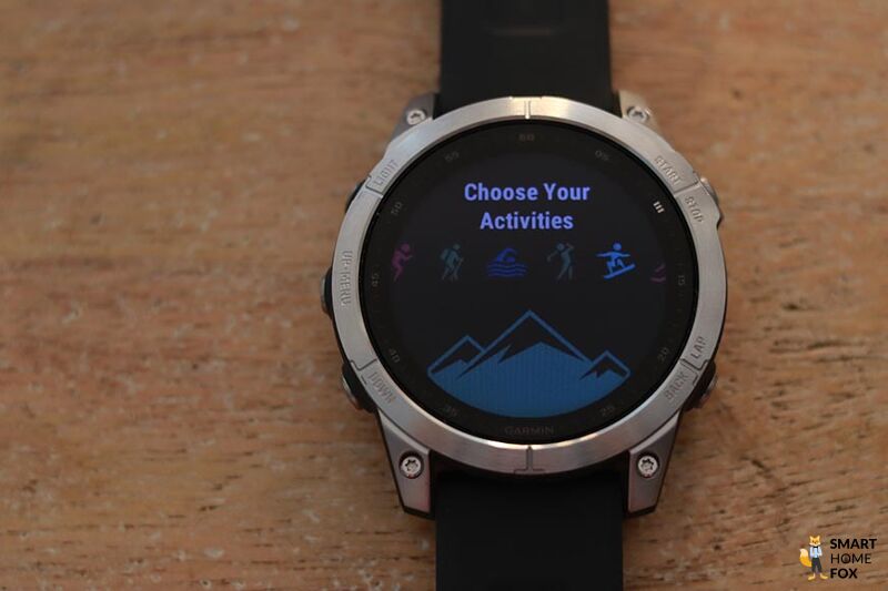 You can see different sport modes on the Garmin Fenix 7.